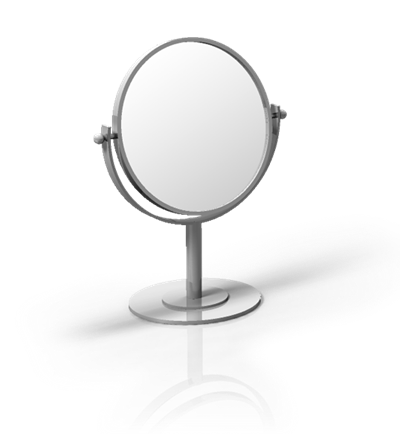 Double Sided Round Mini Mirror Classic Prager Double Sided Round Mini Mirror